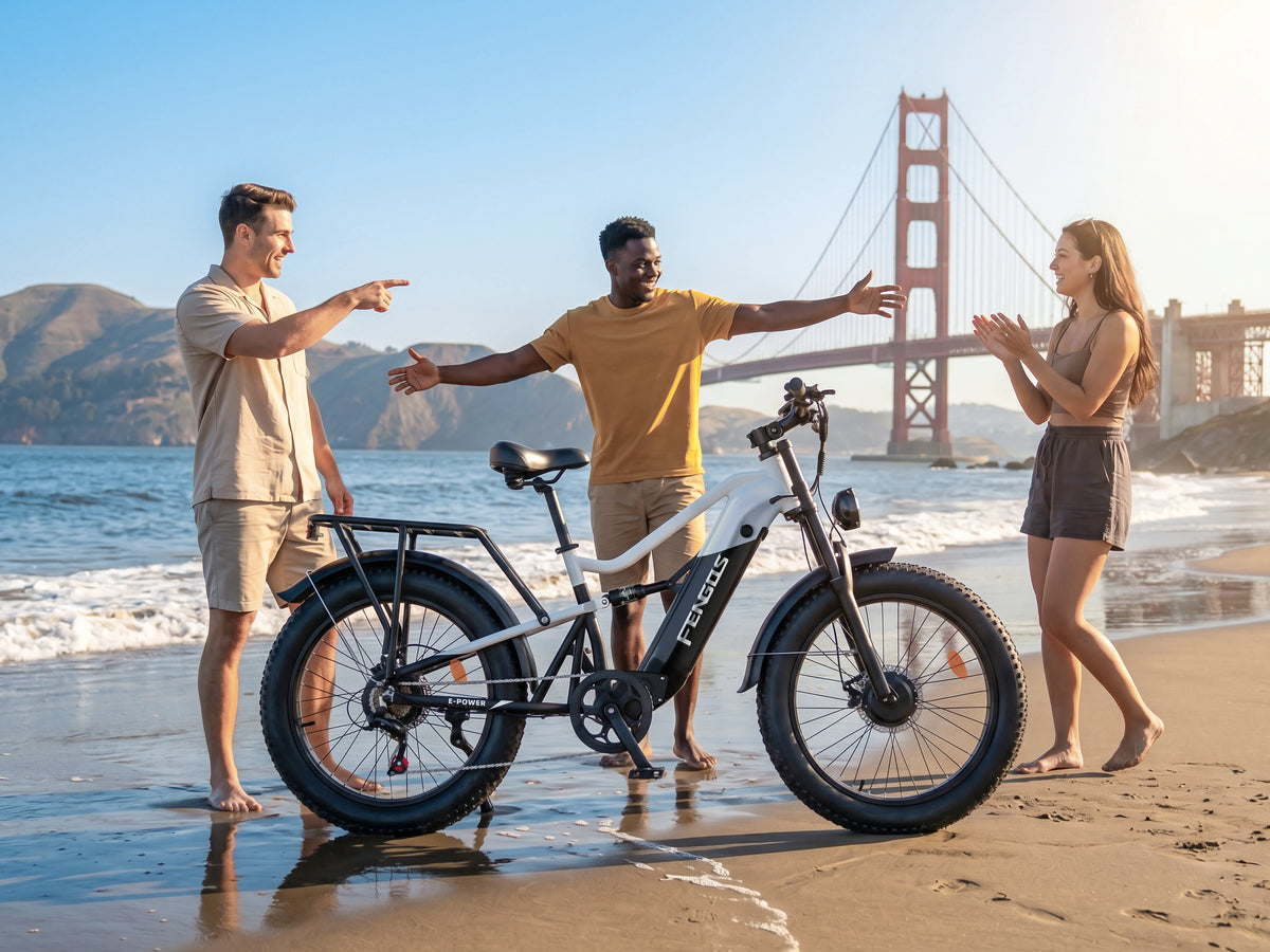 FENGQS H6 PRO Bici Elettrica Fuoristrada per Adulti