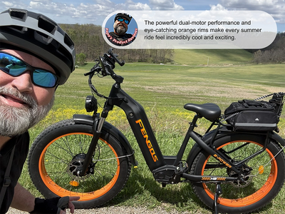 Bicicleta eléctrica todoterreno de doble motor FENGQS H2 PRO